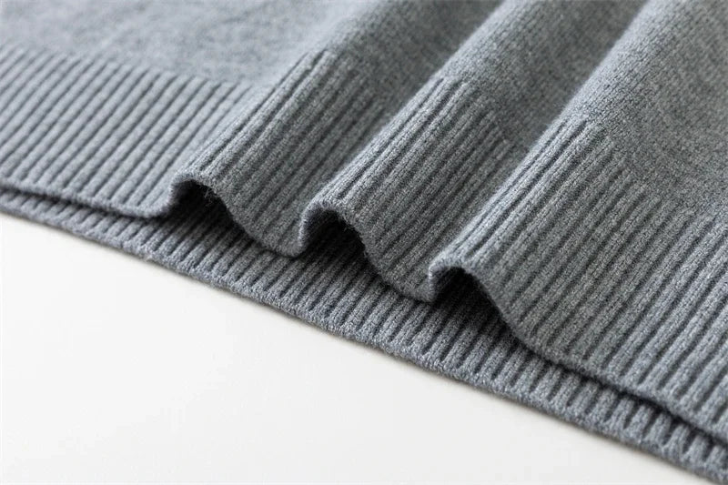7 Colour Men's Round Neck Long Sleeved Solid Color Sweater