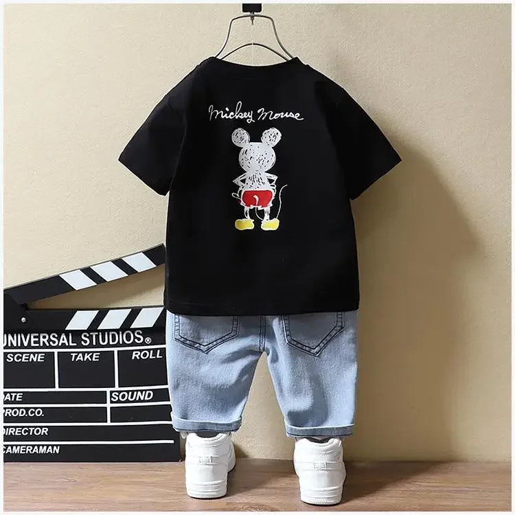 Mickey Mouse T-shirt+Shorts Jeans