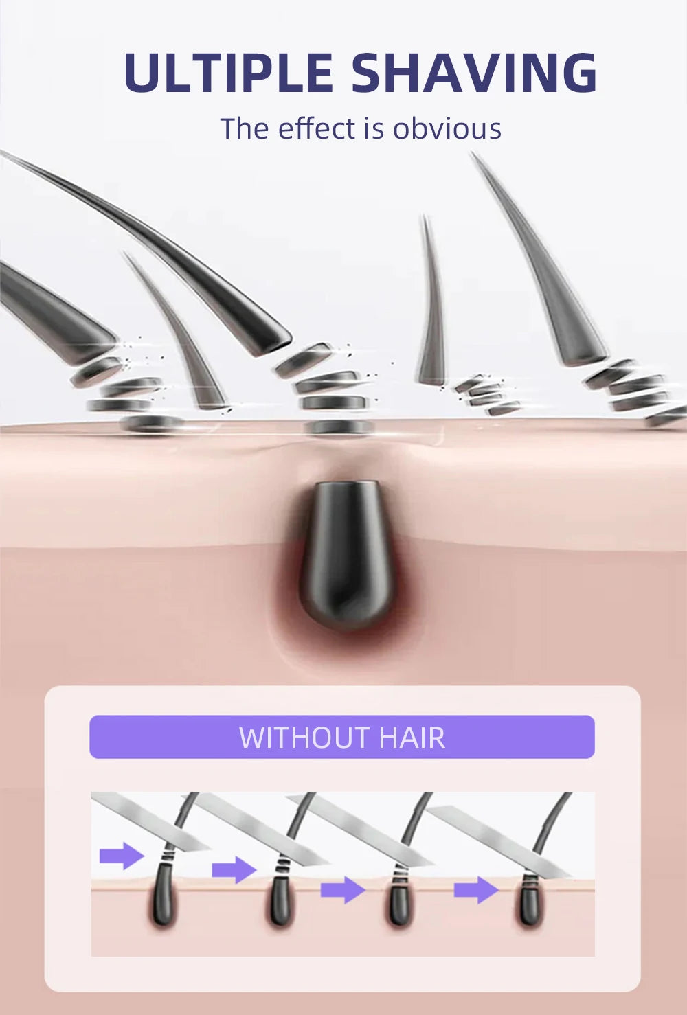 Kemei-3018 Women Shave Wool Device Knife Electric Shaver Wool Epilator Shaving For Lady Shaver Female Care KM-3018 Free Shipping