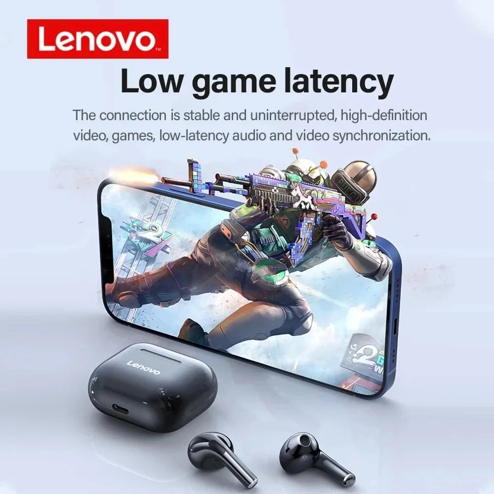 100%Original Lenovo LP40 Pro TWS Earphones Wireless Bluetooth 5.1 Sport Noise Reduction Headphones Touch Control 250mAH 2022 New