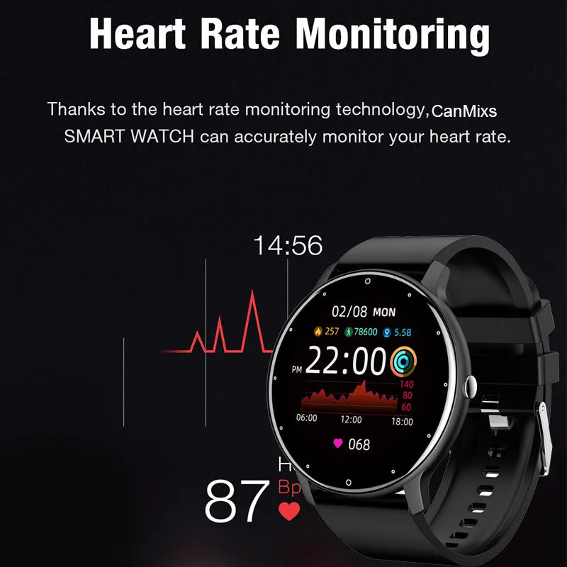 ZL02 Men Smart Watch Full Touch Screen Sport Fitness Tracker IP68 Waterproof Bluetooth Call Smartwatch for Xiaomi Men Women 2025