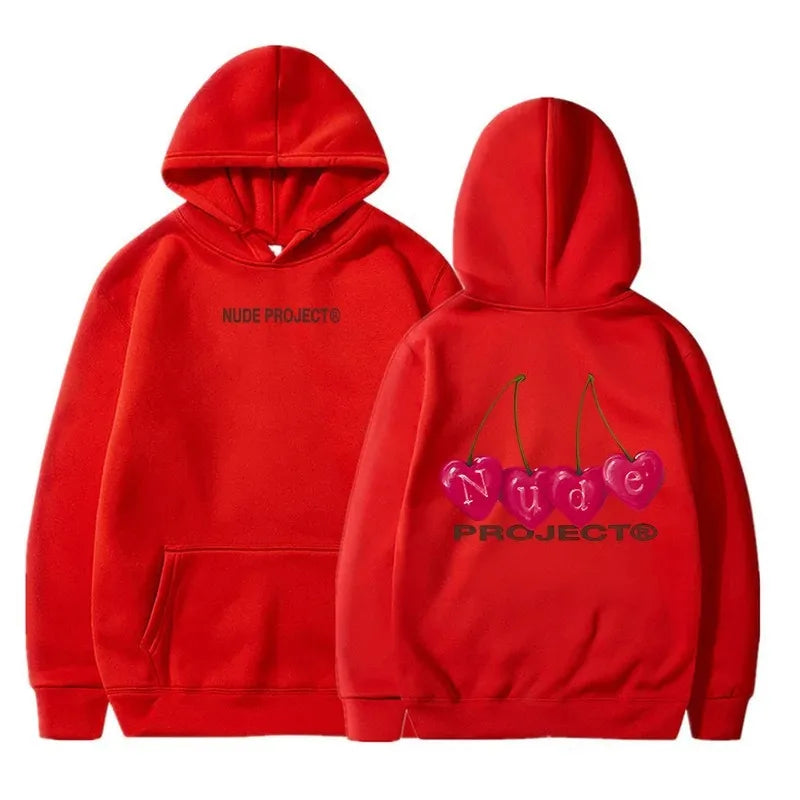 Nude Project Women's Thin Hoodie, Brand Sweatshirts, Y2K Clo