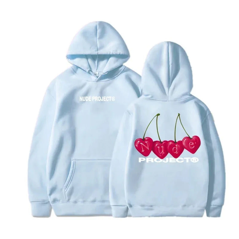 Nude Project Women's Thin Hoodie, Brand Sweatshirts, Y2K Clo