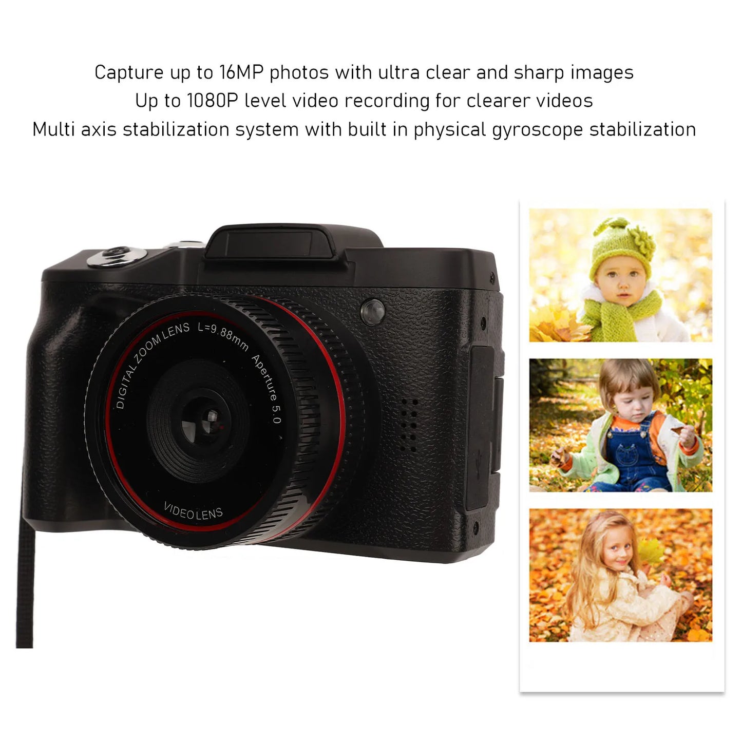 1080P Digital Camera 16MP HD Smart Digital Camera SLR Digital Camera for Photography Digital Camera 1080P Digital Camera