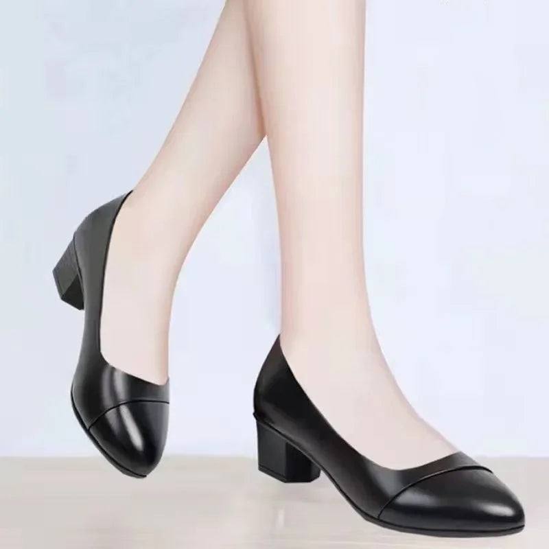 Mid Heel Lady Pumps