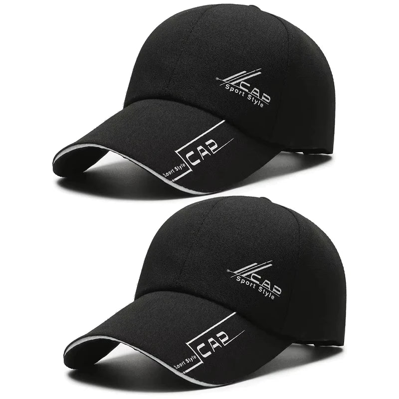 Hats, Men, Summer Long Brim, Baseball Caps, Spring Casual, Outdoor Sun, Fishing Hats, Sunscreens, Shade Caps.