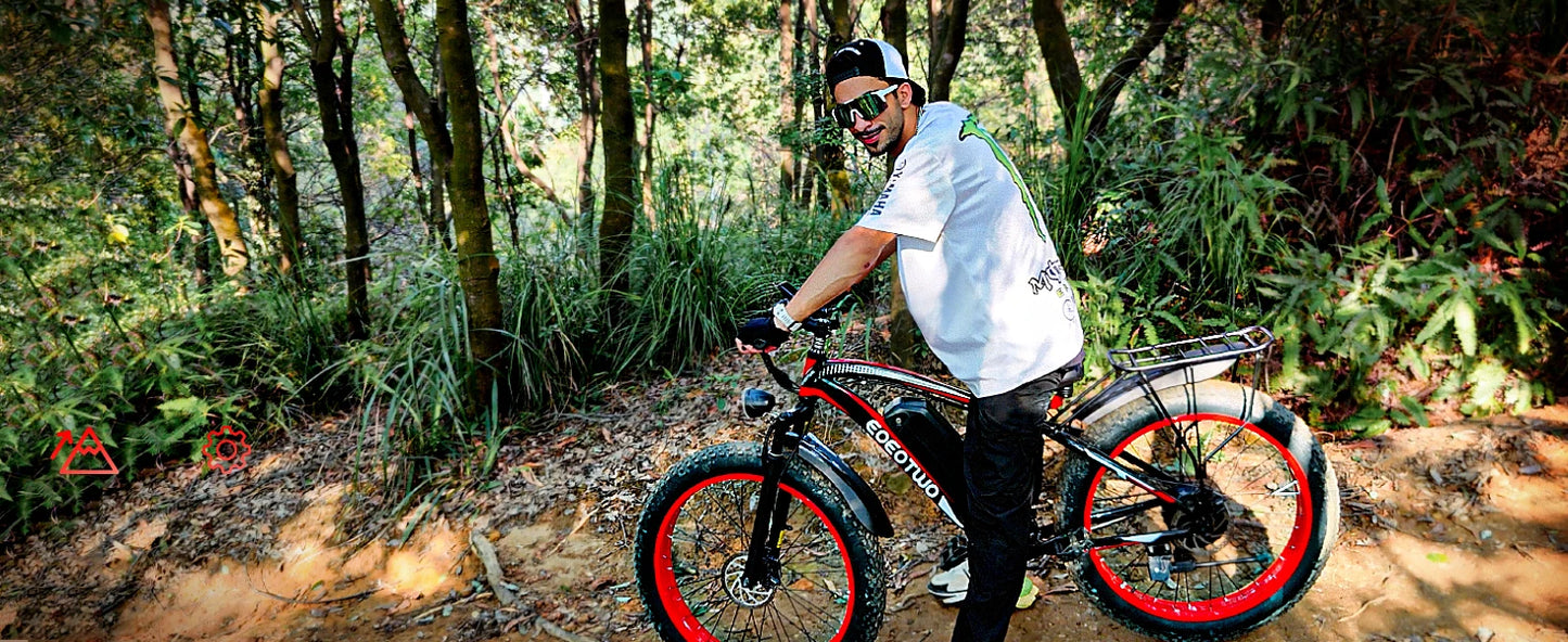 Electric Bike Adults 1500W Peak Motor 34Mph Electric Bicycle 26" Fat Tire Mountain Bike 60Mile Range 48V 15AH Electric Dirt Bike