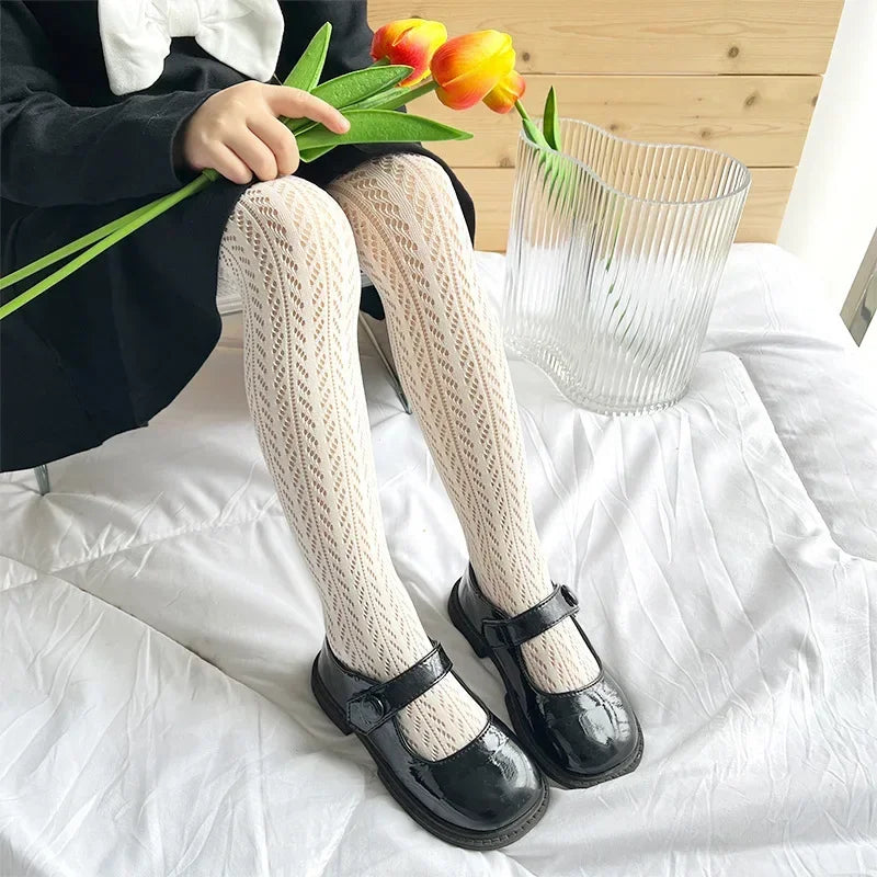 2/1 PCS Thin Breathable Baby Girl Tights Kids Dance Stocking Sock Children School Student Tights Princess Black White Pantyhose