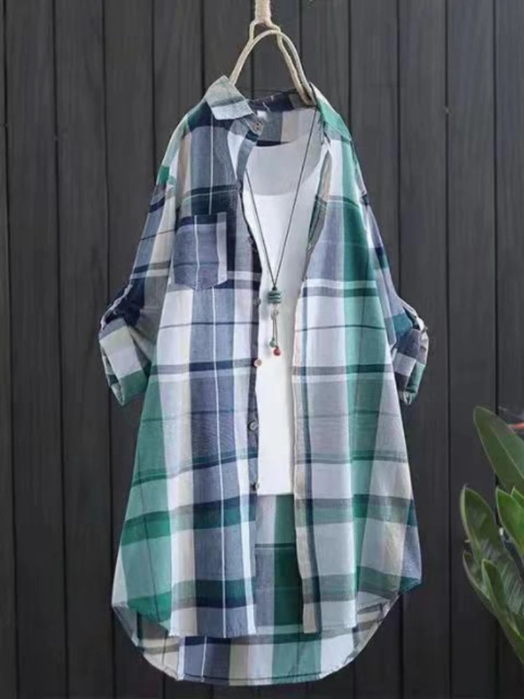 Sleeve Single-breasted Blouses