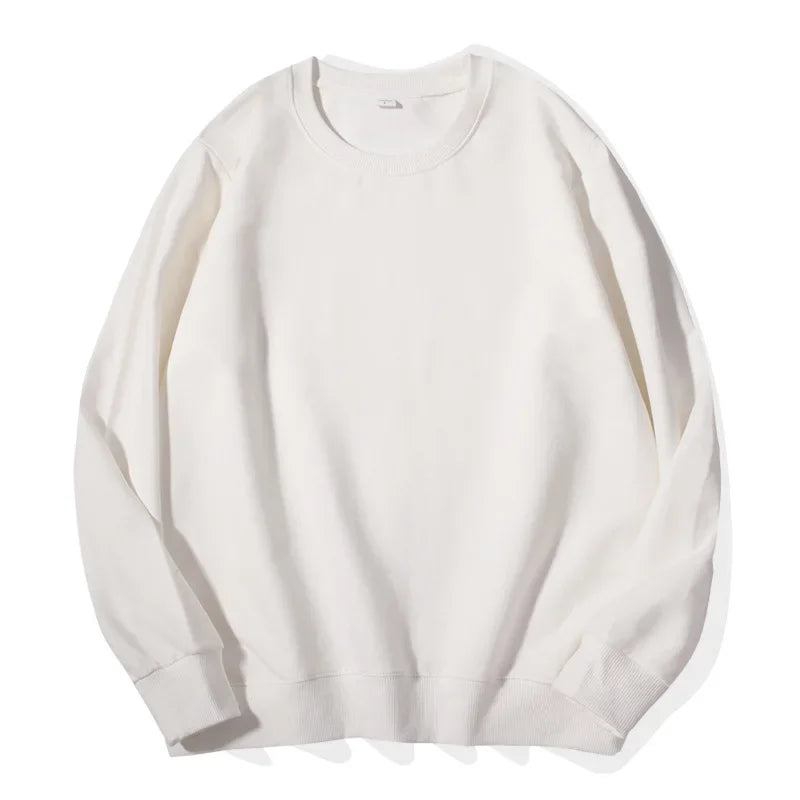 Spring Autumn Womens Sweatshirt 2025 O-neck Solid Harajuku Pullovers Multicolor Casual Cotton Woman Sweatshirts Knit Streetwear
