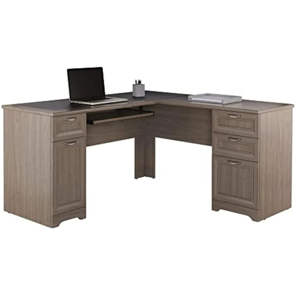 ® Magellan 59"W L-Shape Corner Computer Desk, Gray