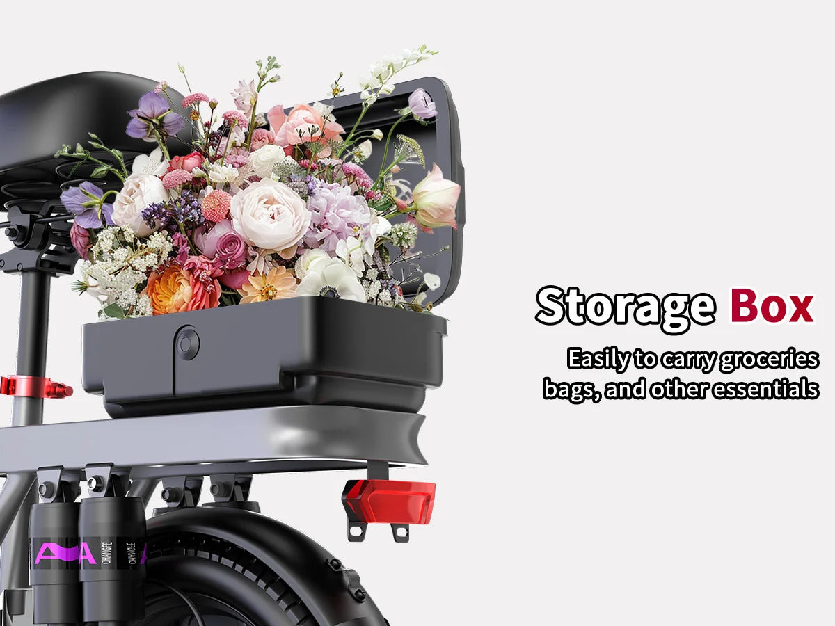 Folding Electric Scooter for Adults, 700W Peak Motor 48V 17.5Ah 300lbs Max Load,10 Full Shock Foldable Motor EScooter Absorption