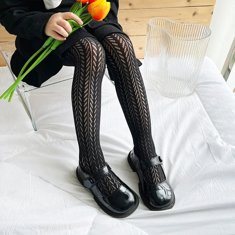 2/1 PCS Thin Breathable Baby Girl Tights Kids Dance Stocking Sock Children School Student Tights Princess Black White Pantyhose