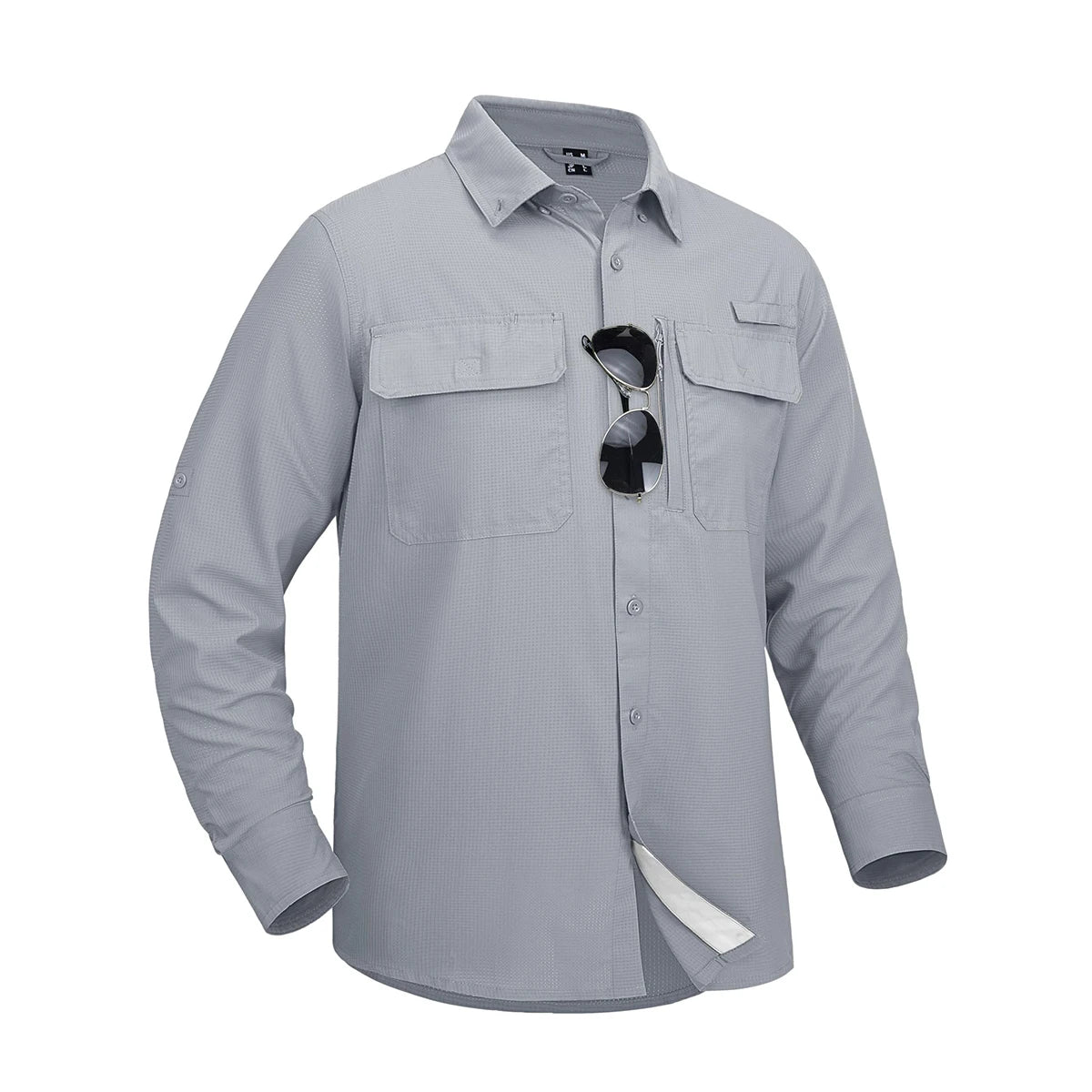 MAGCOMSEN Men's Long Sleeve Shirt with 3 Pockets