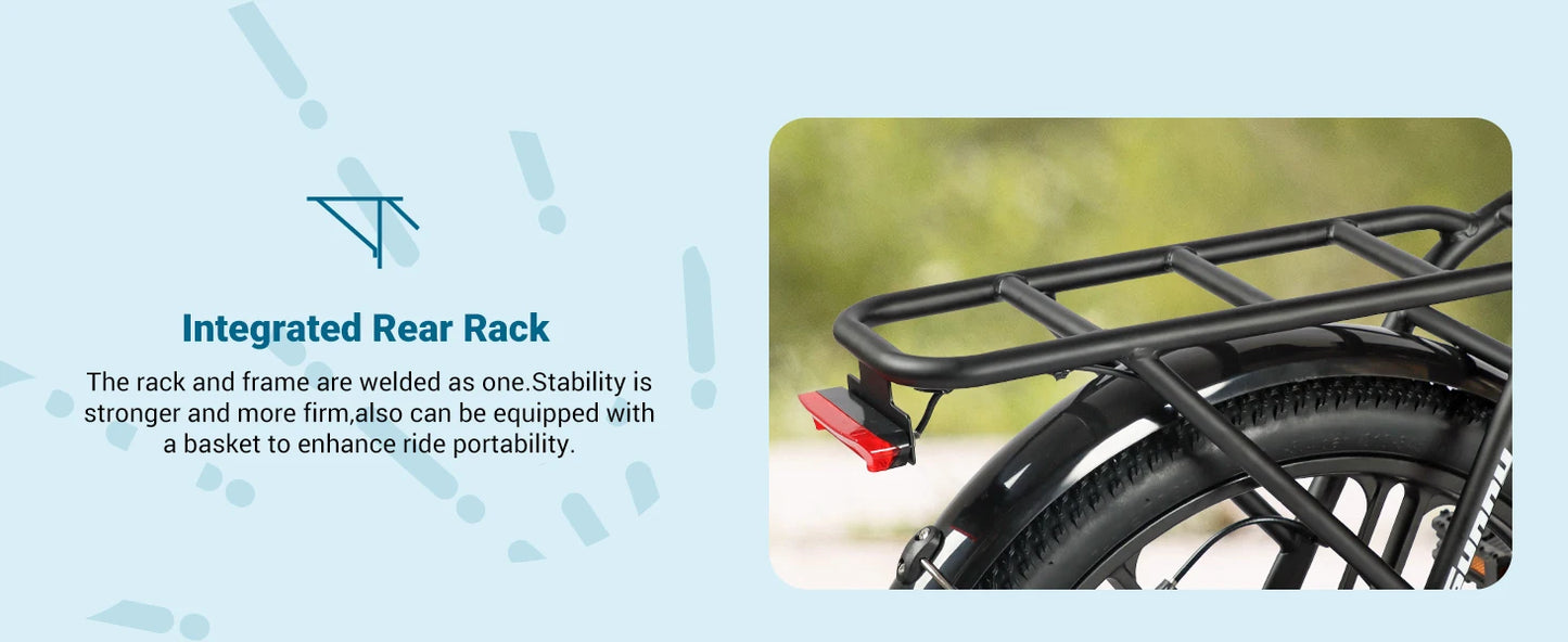 Electric E bike Foldable 540W Peak Motor 36V Removable Lithium Battery Electric Bicycle 20 Inch Tires Urban Commuter E-bike