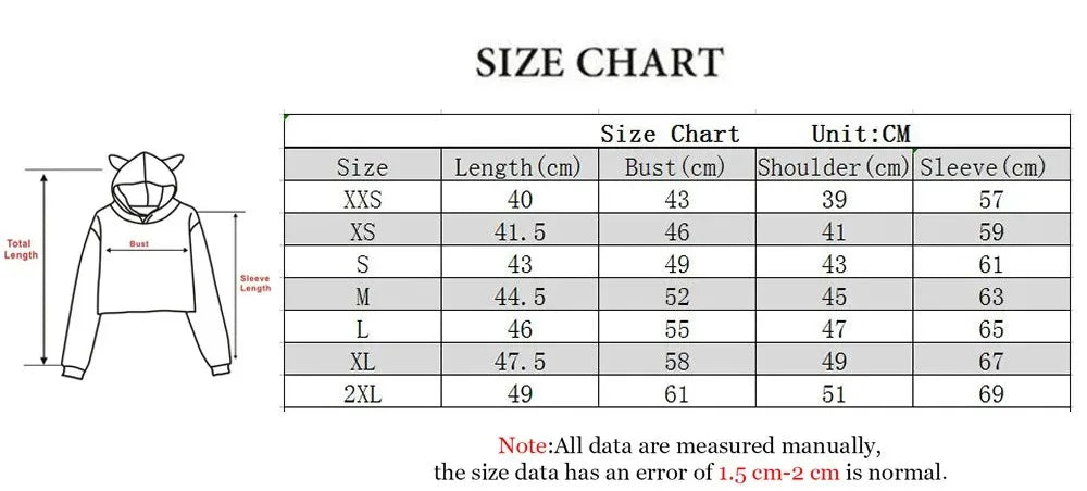 2025 BP Deadline Black World Tour Crop Tops Cat Ears Sweatshirt Long Sleeve Girls Fashion Hoodie