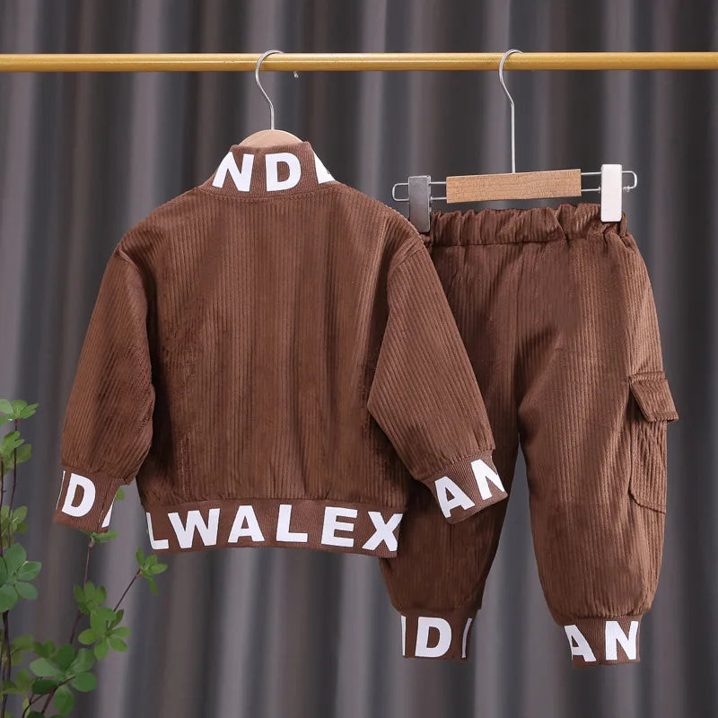 Children Fashion Jacket Pants 2Pcs/Sets Toddler