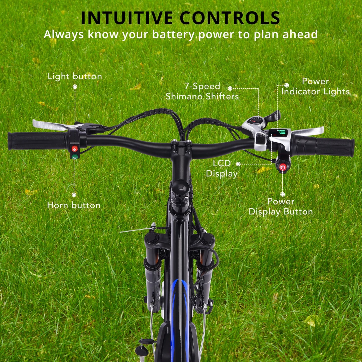 3 Wheel Electric Bicycle for Men Women, 350W Motor Electric Tricycle for Adults, 24" Fat Tire Motorized Bicycle w/ 36V 10Ah Remo