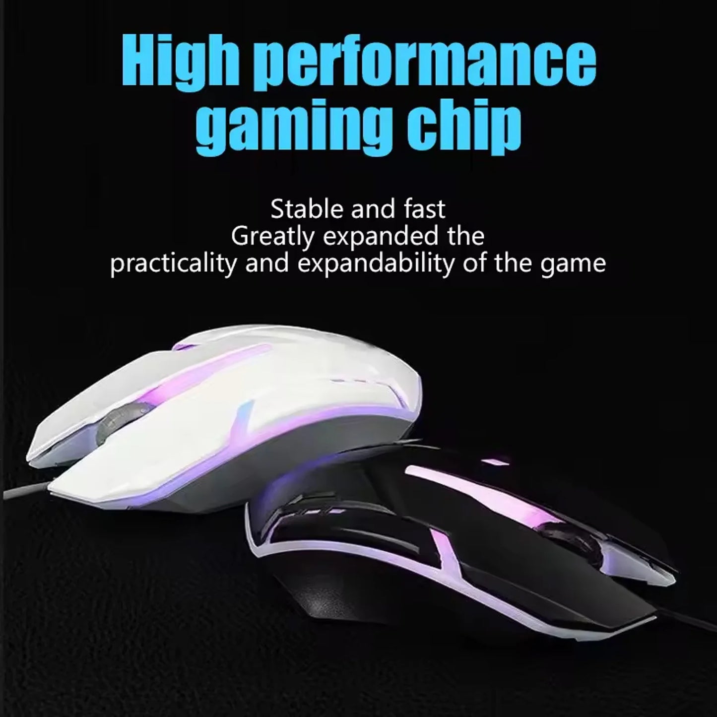 New English Arabic Numerals Wired Keyboard and Mouse Set Ergonomic For Both Gaming And Office Use Gaming Keyboard And Mouse