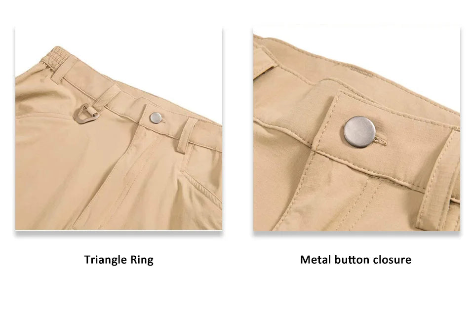 MAGCOMSEN Lightweight Hiking Pant Men Summer Cargo Pants Quick-Dry Nylon Waterproof Outdoor Fishing Casual Trouser
