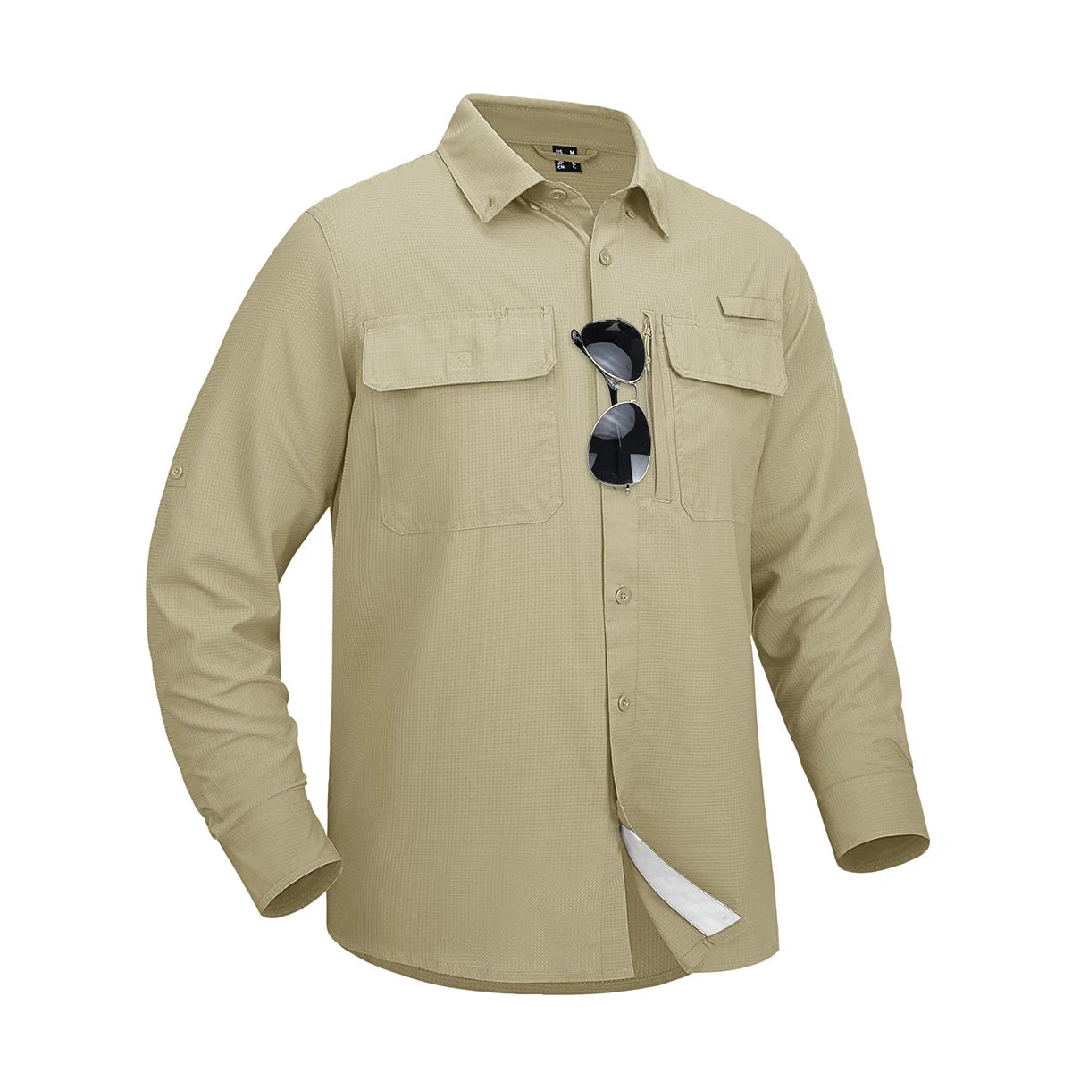 MAGCOMSEN Men's Long Sleeve Shirt with 3 Pockets