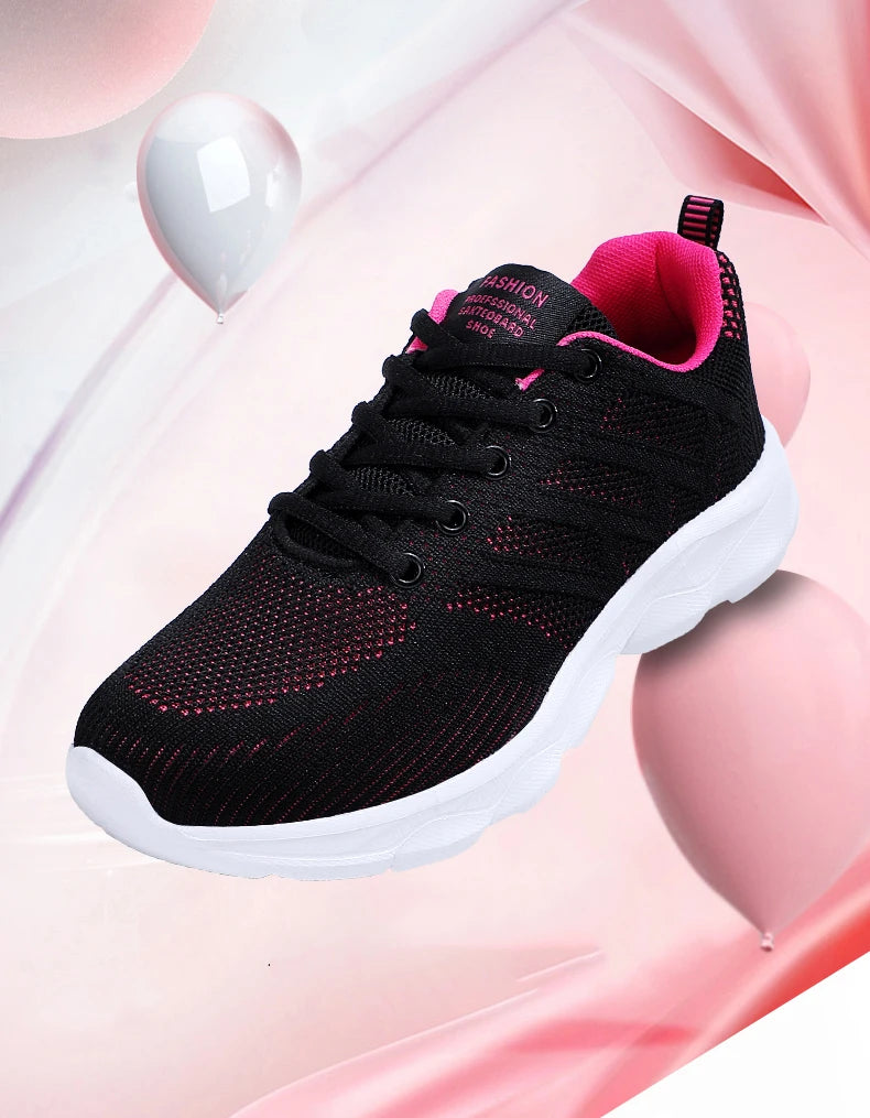 New Sneakers Women Casual Shoes Fashion Breathable Walking Mesh Flat Shoes Women 2024 Tenis Feminino White Ladies sports Shoes
