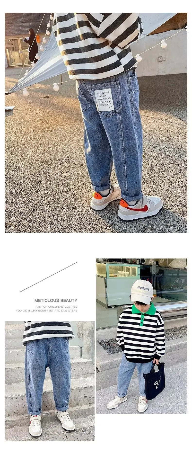Children's Boy's Clothing 10 12 Years Autumn New Jeans
