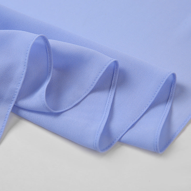 1pc Ramadan Solid Color Pearl Chiffon Scarf Muslim Hijab