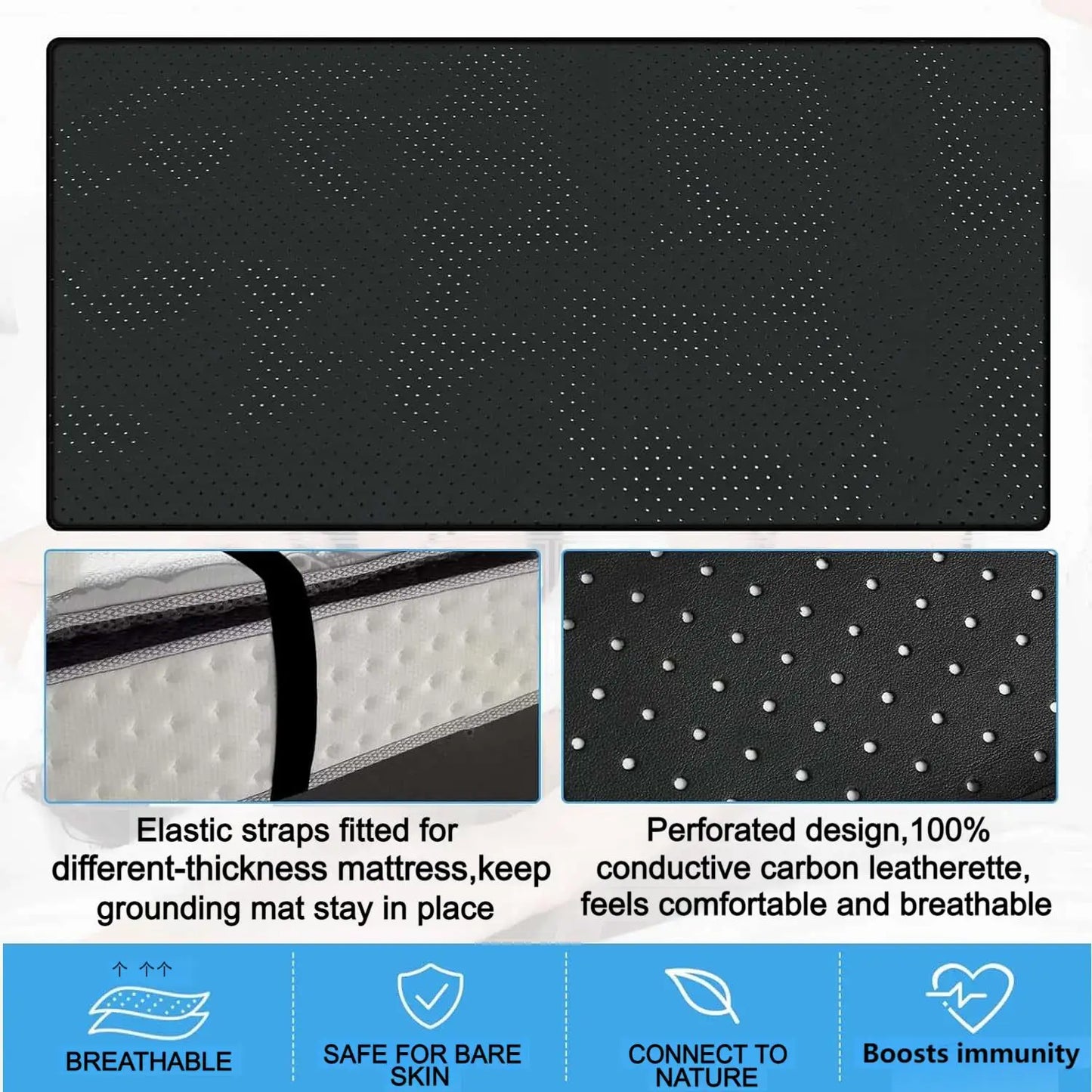 Grounding Sheet Combo, Grounding Mat, Perforated Design 100% Cotton.