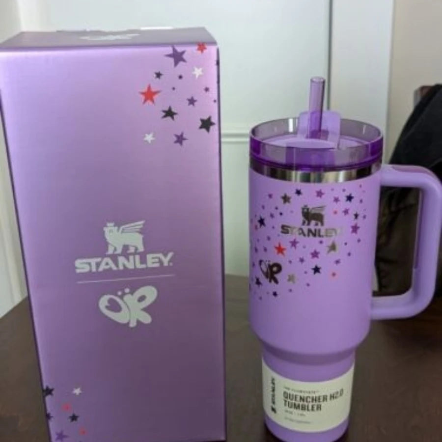 Stanley Quencher H2.0 Tumbler with Handle and Straw 40 oz | Flowstate 3-Position Lid | Cup Holder Compatible for Travel |