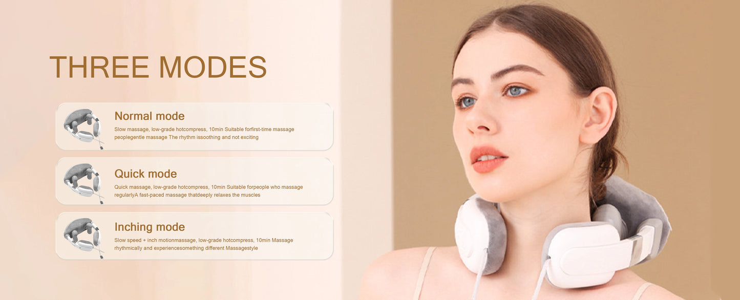 Simulated Human Finger Massage Multifunctional Massager, Multi-Level Adjustable, Fully Wrapped Shoulder and Neck Massage Shawl, Constant Temperature Heating + Three-Dimensional Kneading, Directly Targets Muscle Strain