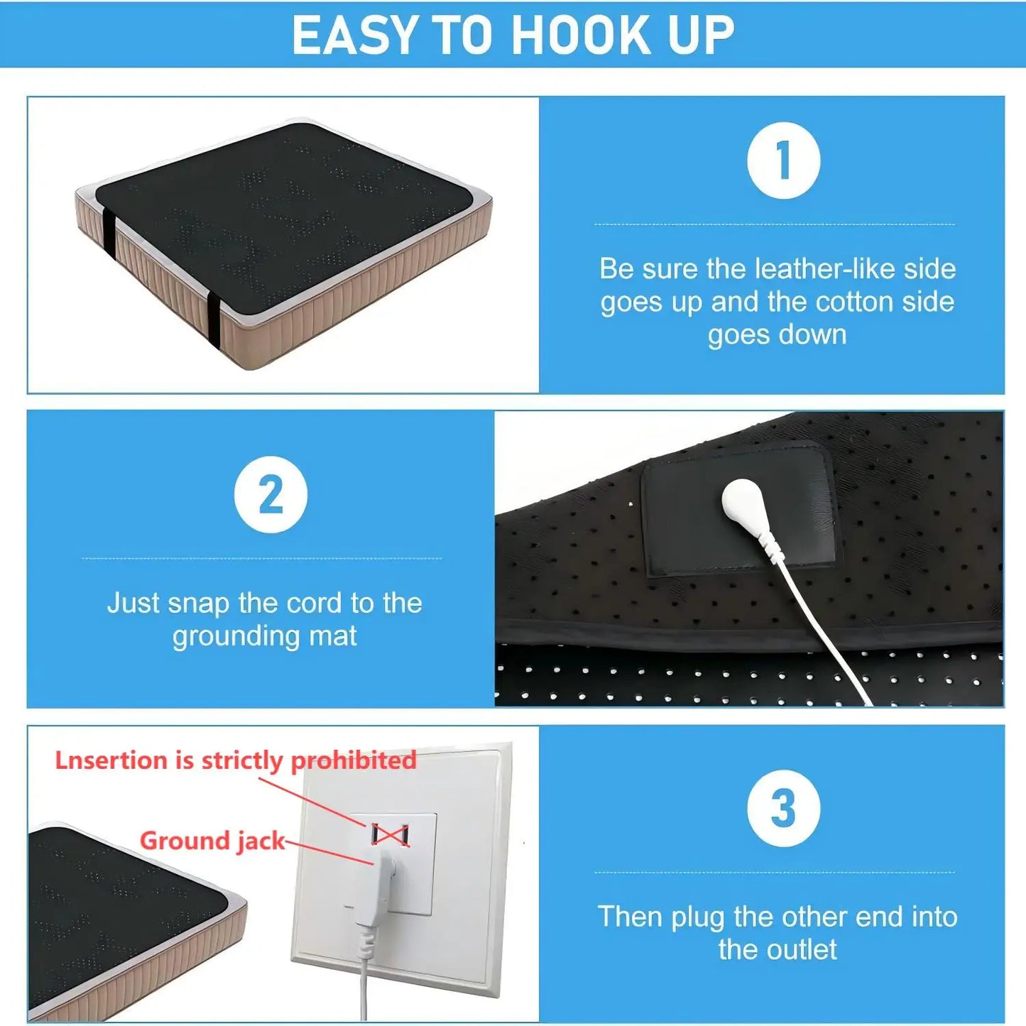 Grounding Sheet Combo, Grounding Mat, Perforated Design 100% Cotton.