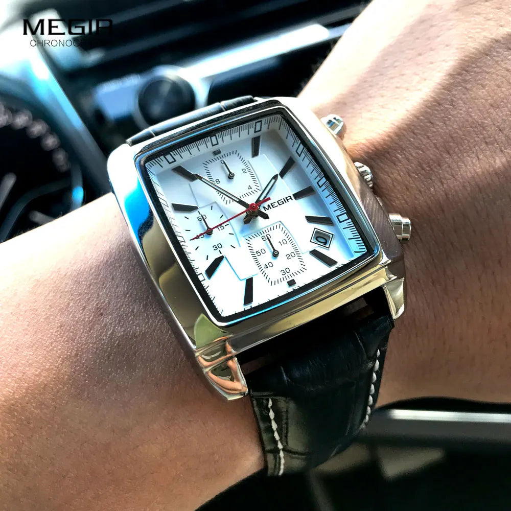 military chronograph quartz watch
