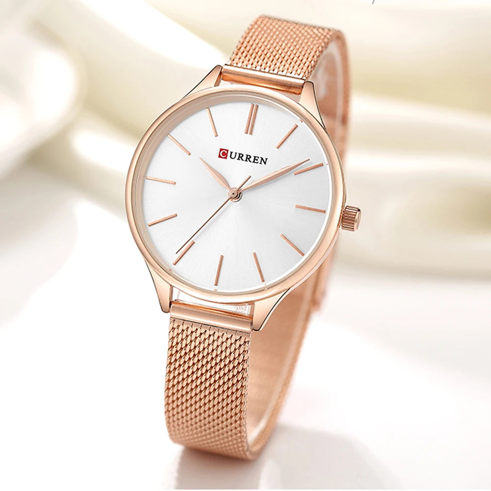 Fashion Dress Ladies Bracelet Watch Rose