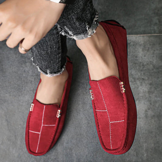 Slip-On Leather Shoes Men