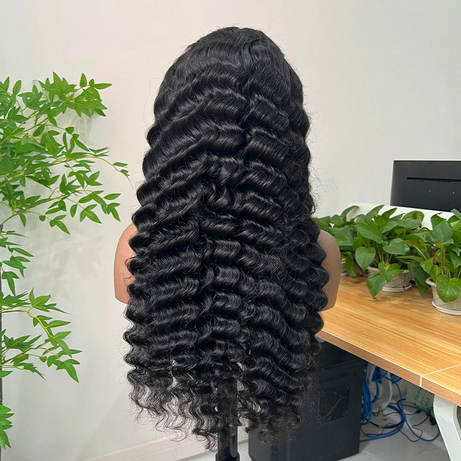 Yiwigs Wholesale Peruvian Virgin Hair Natural Wigs Human Hair Transparent Lace Frontal Wig Vendors Water Wave Human Hair Wig