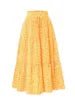 Vintagew Skirts European American Printed Elastic Waistband Empire A Line Bohemian Holiday Fashion Sweet Skirt