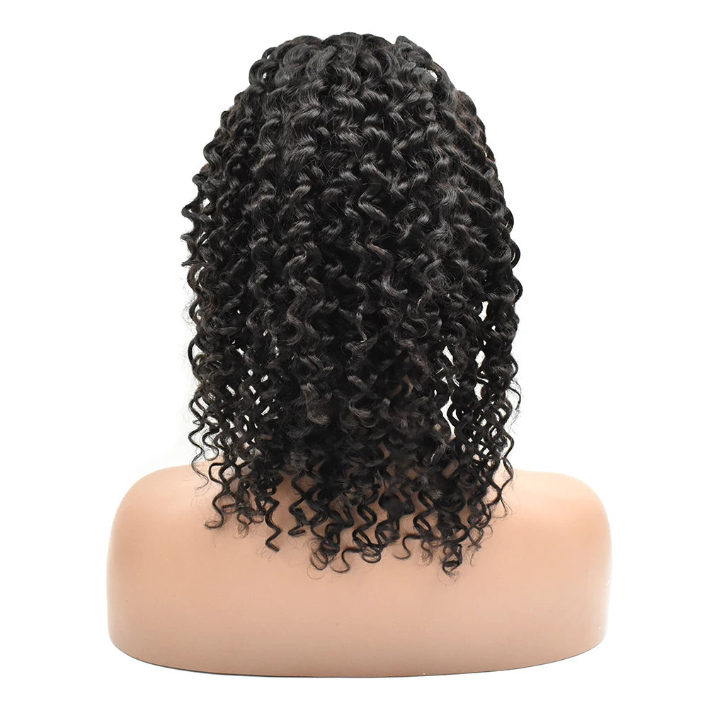 Summer hot trend bob Wig 100% Unprocessed Raw  Wig 14 Inch 13*4 Full Lace Curly Wig