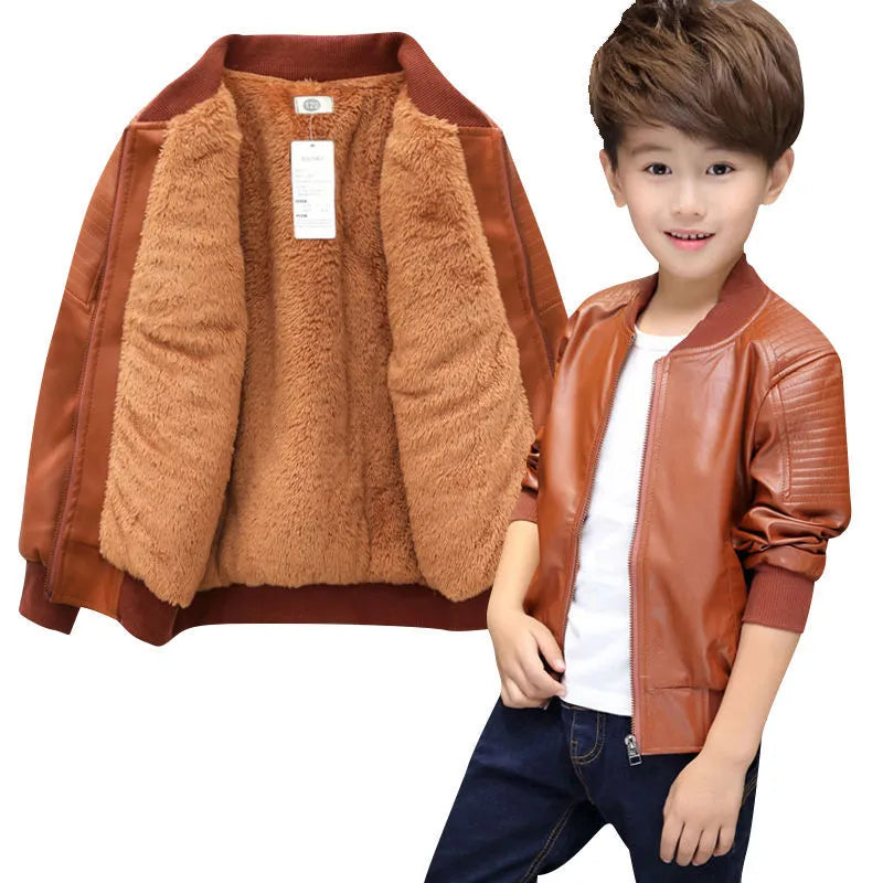 Boys Leather Jacket For Kids