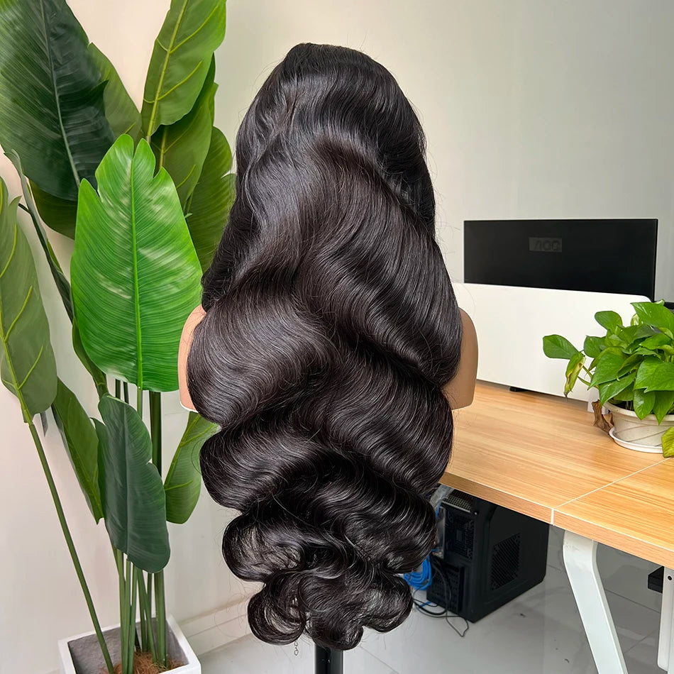 Yiwigs Wholesale Peruvian Virgin Hair Natural Wigs Human Hair Transparent Lace Frontal Wig Vendors Water Wave Human Hair Wig