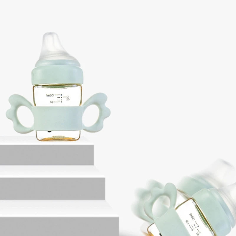 Newborn Bottle Grip Handle Infants Wide Caliber Milk Bottle Hand Shank for Hegen Baby Feeding Bottle Accessories Dropshipping