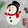 Hot Christmas Shaped Carpet Wear-resistant Coffee Table Mat for Living Room Easy to Maintain Bedroom Bedside Carpet