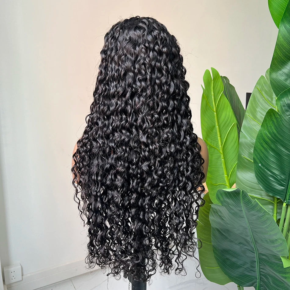 Yiwigs Wholesale Peruvian Virgin Hair Natural Wigs Human Hair Transparent Lace Frontal Wig Vendors Water Wave Human Hair Wig