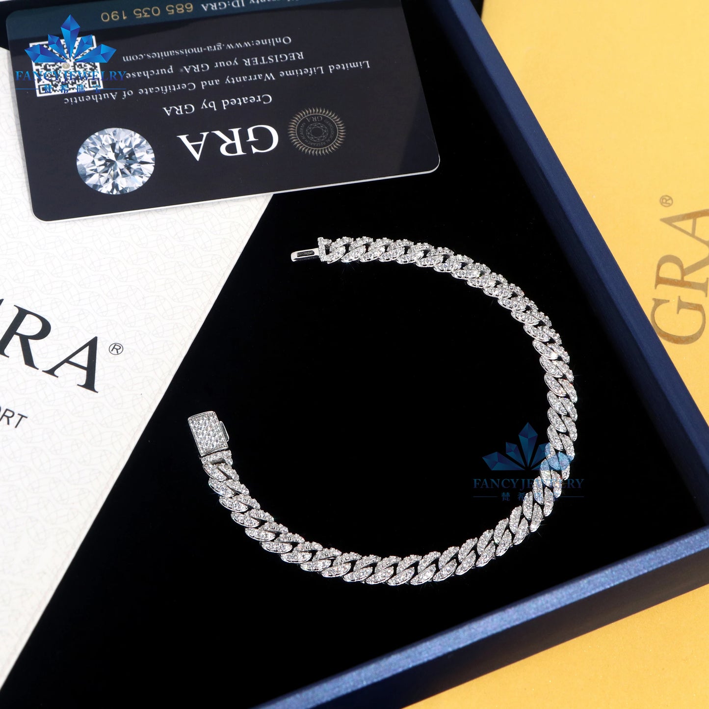 Hot Selling 6MM Necklace 925 Sterling Silver Wholesale Price Iced Out VVS Moissanite Diamond Jewelry Hip Hop Cuban Link Chain