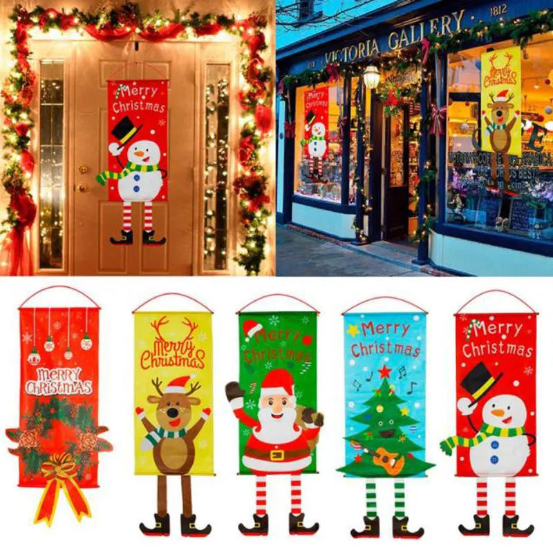 Christmas Hanging Flag Merry Christmas Decoration
