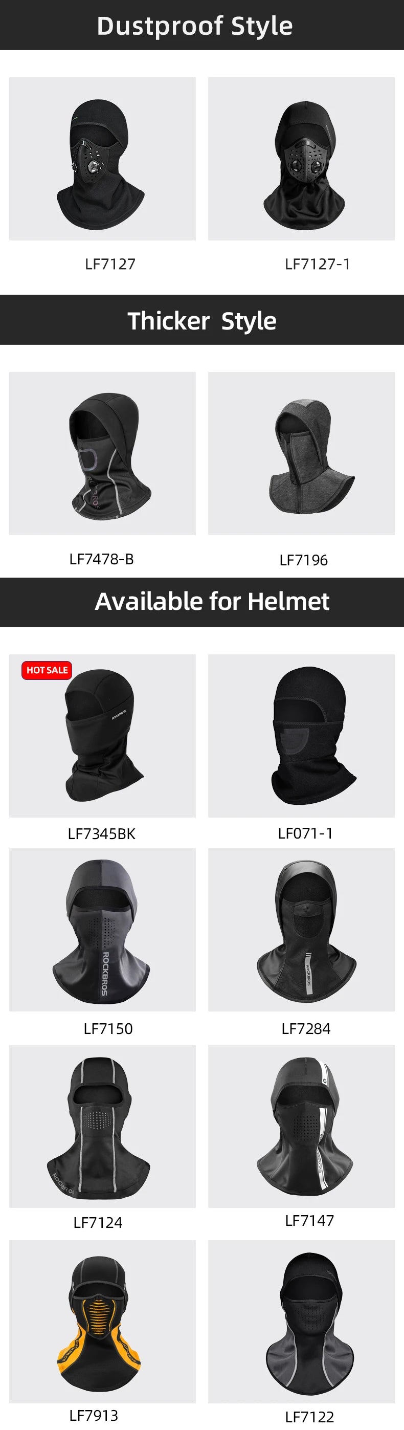 ROCKBROS Winter Ski Face Scarf Face Mask
