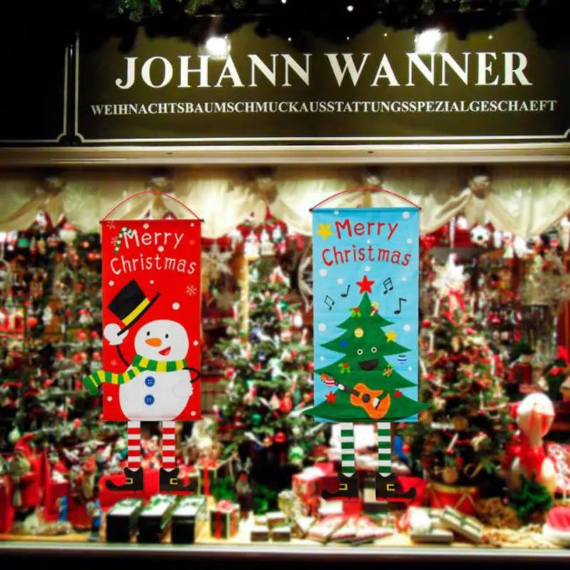 Christmas Hanging Flag Merry Christmas Decoration
