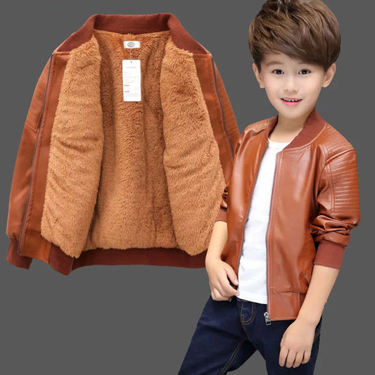 Boys Leather Jacket For Kids