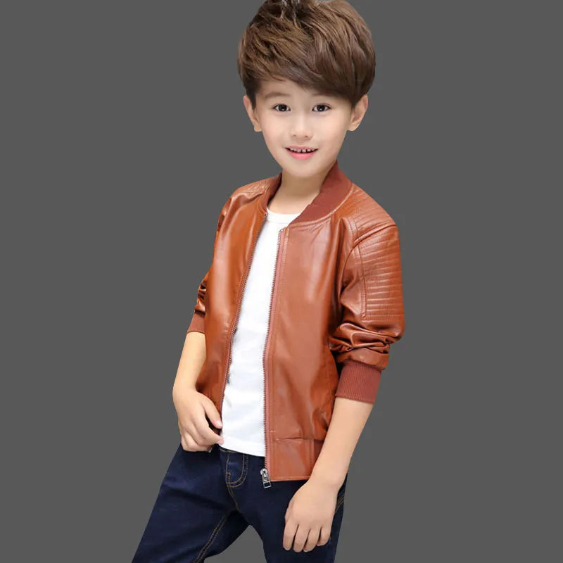 Boys Leather Jacket For Kids