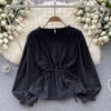 Autumn Full Sleeve Casual Blouses Women Shirts Ladies Party Tops Clothes Women